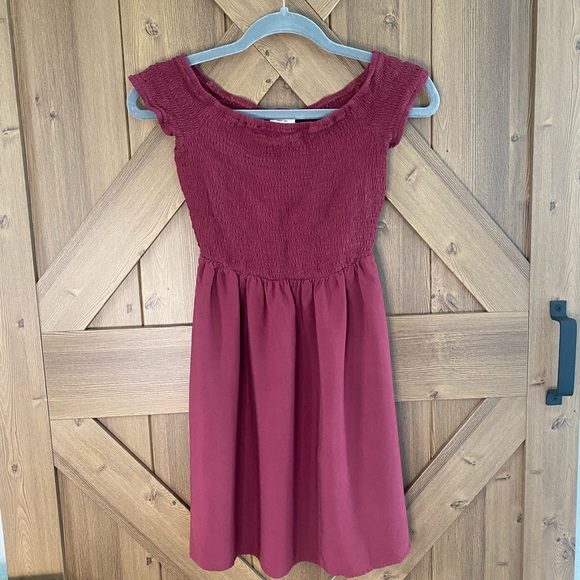 Maroon skater dress - Picture 6 of 6